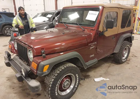 2001 Jeep Wrangler Sport z USA, uszkodzony, nr VIN 1J4FA49S71P371842